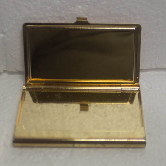 Floral Enamel Rhinestone Personal Business Card Holder - Picture 3 of 7